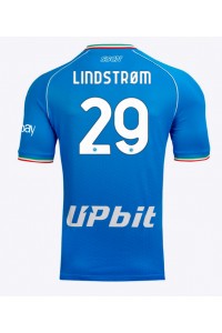 SSC Napoli Jesper Lindstrom #29 Jalkapallovaatteet Kotipaita 2023-24 Lyhythihainen